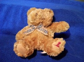 St Jude Plush Bear  9" Tall  Brown Fluffy Stuffed Animal Toy - £7.85 GBP