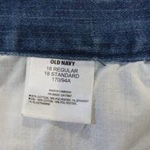 Old Navy Denim Jean Skirt Women's Size 18 Back Slit Blue Trouser Skirt RN#54023 image 4