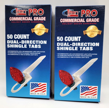 Titan Pro 50CT Dual-Direction Shingle Tabs for C7 &amp; C9 Christmas Light L... - £12.55 GBP