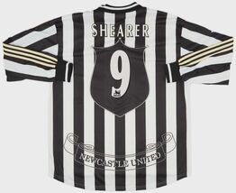 NewCastle 1997/98 Home Long Sleeve Shirt Name Set SHEARER#9 - €32,43 EUR