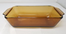 Anchor Hocking Amber Brown Glass Baking Dish 1Qt 6&quot; x 9&quot; Casserole Loaf - $17.05