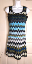 Ronni Nicole Geometric Sleeveless Scoop Neck Knit Lined Dress Size 6 - $18.04