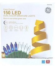GE Color Choice 150 49.6-ft Cool White/Blue Dual Color Changing LED Mini Lights - £28.15 GBP