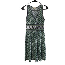 Max Studio Dress Green Sleeveless V Neck Womens XS Knee Length - $17.60