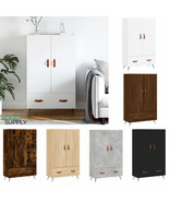 Modern Wooden Home Storage Cabinet Unit With 2 Doors &amp; Drawer With Metal... - £82.24 GBP+