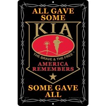 U.S. Military KIA Some Gave All Circular Round Sign 12&quot; - £19.17 GBP