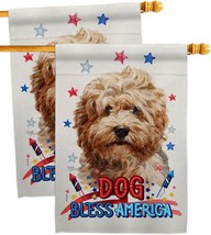 Patriotic Shaggy Havanese House Flag 2 Pcs Pack Dog Puppy Spoiled Paw Canine Fur - $41.99