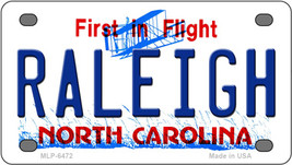 Raleigh North Carolina Novelty Mini Metal License Plate Tag - £11.72 GBP