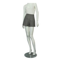 Sandro France Gray Herringbone w. Sequins Woolen Shorts Pants size 34 - $157.41