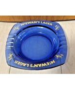 Vintage Souvenir Advertising Blue Glass Ashtray McEwans Lager Heineken E... - $16.34