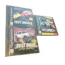 Test Drive 4 Test Drive 5 And Off-road PS1 (Sony PlayStation 1) Black Label CIB - £22.05 GBP