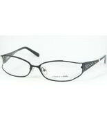 Visione Nobile VD230 C3 Schwarz Brille Brillengestell W/Kristalle 54-16-... - $81.16