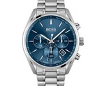 HB1513818 Hugo Boss Herren-Chronograph, Edelstahl, blaues Zifferblatt, 4... - £100.41 GBP