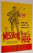 SA Movie 1963 Poster 62/306 MISSION TO HELL 1SH 40&#39;&#39;X27&#39;&#39;Original FOLDED... - £216.24 GBP