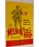 SA Movie 1963 Poster 62/306 MISSION TO HELL 1SH 40&#39;&#39;X27&#39;&#39;Original FOLDED... - £215.75 GBP