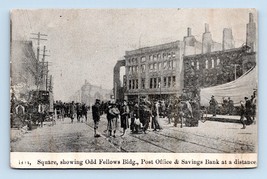 Town Square Odd Fellows Post Office Chelsea Conflagration MA DB Postcard... - £3.99 GBP