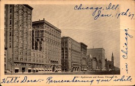 Chicago IL-Illinois, Auditorium And Annex -PRE -ANTIQUE 1908 UDB POSTCAR... - $4.95