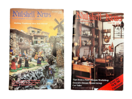 Magazines Nutshell News Dollhouse Miniatures Dec 1985 &amp; Oct 1988 How To Crafts - £14.09 GBP