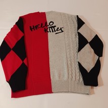 Hello Kitty & Friends Women's Beige & Red Cotton Pullover Sweater Size Small image 2