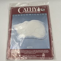 Cathy Needlecraft Candlewickery Kit Pillow Kitty 7865 Sealed New Rare Cat - £11.95 GBP