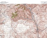 Huntington Quadrangle Oregon 1951 Topo Map Vintage USGS 15 Minute Topogr... - $16.89