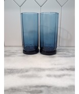 Anchor Hocking Cobalt Blue Essex Iced Tea Glasses, 16 oz Set of 2, Vinta... - $17.82