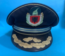 VINTAGE ALBANIAN  POLICE HAT-HIGH RANK POLICIA SHQIPTARE - OLD MODEL SIZ... - £62.30 GBP