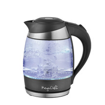 MegaChef 1.8Lt. Glass and Stainless Steel Electric Tea Kettle - £67.40 GBP