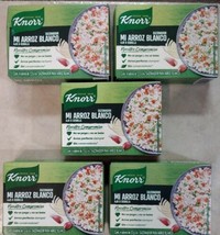 5X Knorr Mi Arroz Blanco Sazonador White Rice Seasoning - 5 Boxes (20 Packets) - £14.72 GBP
