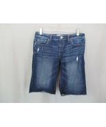 Aeropostale jean shorts cut offs  denim Size 7/8 med wash distressed - £11.60 GBP