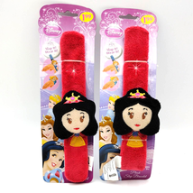 Lot of 2 Disney Princess Snow White Plush Slap Bracelets New 2010 - £11.67 GBP