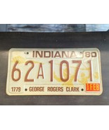 Vintage 1980 Indiana  Collectible License Plate - George Rogers Clark - $11.87