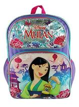 Disney Princess - Mulan Deluxe 16&quot; Full Size Backpack - Pretty and Brave - A1939 - £16.39 GBP