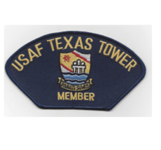 5.&quot; AIR FORCE TEXAS TOWER 4604TH SUPPORT SQUADRON MEMBER EMBROIDERED PATCH - £23.12 GBP