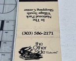 Vintage Matchbook Cover The Other Side Restaurant Estes Park, CO  gmg  U... - $12.38