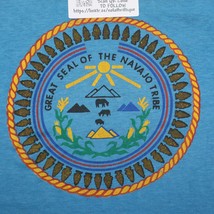 Great Seal of the Navajo Tribe Shirt Mens S Blue Sunbelt Printed Sportsw... - $12.85