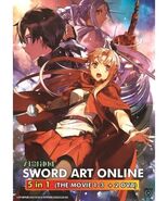 Sword Art Online Movie Collection 5 in 1 (The Movie 1-3+2OVA) Eng Dub An... - $25.49