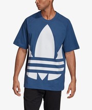 ADIDAS Originals Men&#39;s Big Trefoil T-Shirt SZ Medium FM9902  Blue/White - $13.85