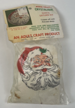 Vintage Christmas Ornament Kit Crystalique Santa Saturn Kit 4&quot; Merri Craft  - $17.00