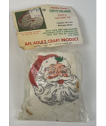 Vintage Christmas Ornament Kit Crystalique Santa Saturn Kit 4&quot; Merri Craft - £13.26 GBP