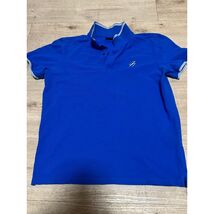 Superdry Mens Royal Blue Tipped Polo Shirt Size L Punk Oi! English Style - $19.79