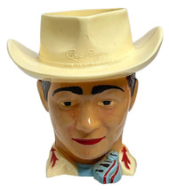 Vintage Roy Rogers King Of The Cowboys Hard Plastic Mug F &amp; F Mold 1950s - £11.62 GBP