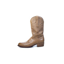 TECOVAS Boots Mens 8.5 D The Cartwright Natural Calfskin Cowboy Boots - £174.68 GBP