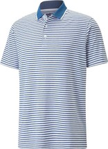 Puma 537447 Mattr Feeder Polo Shirt Lake Blue Stripe ( S ) - $79.17