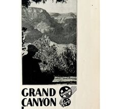 Grand Canyon Limited Train 1933 Advertisement Sante Fe Railway Lines DWKK13 - $14.01 CAD