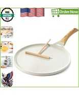 Versatile White Ceramic Nonstick Pancake and Crepe Pan, Induction Compat... - $1,181.46 MXN