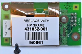 HP Modem Board 431852-001 ~ 9i0661 ~ 554F702001G 1A - $109.14 MXN