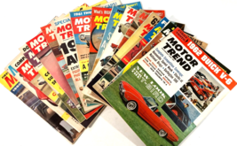 1960 1961 Motor Trend Magazine Lot 16 Drag Racing Dragster Corvette T-Bird Vtg - £31.28 GBP