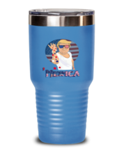 Independence Day Tumbler Trump Merica Independence Day LtBlue-T-30oz  - £24.73 GBP
