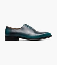 Stacy Adams Hallquist Plain Toe Oxford Shoes Leather Turquoise 25742-440 image 7